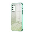 For Honor 30 Youth Gradient Glitter Powder Electroplated Phone Case(Green)