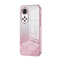 For Honor 50 / Huawei nova 9 Gradient Glitter Powder Electroplated Phone Case(Pink)
