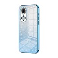 For Honor 50 / Huawei nova 9 Gradient Glitter Powder Electroplated Phone Case(Blue)