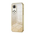 For Honor 50 Pro  / Huawei nova 9 Pro Gradient Glitter Powder Electroplated Phone Case(Gold)