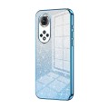 For Honor 50 Pro  / Huawei nova 9 Pro Gradient Glitter Powder Electroplated Phone Case(Blue)