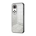 For Honor 50 Pro  / Huawei nova 9 Pro Gradient Glitter Powder Electroplated Phone Case(Black)