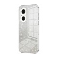For Honor 50 SE Gradient Glitter Powder Electroplated Phone Case(Transparent)