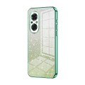 For Honor 50 SE Gradient Glitter Powder Electroplated Phone Case(Green)
