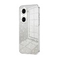 For Honor 60 Pro Gradient Glitter Powder Electroplated Phone Case(Transparent)