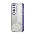 For Honor 70 Gradient Glitter Powder Electroplated Phone Case(Purple)