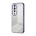 For Honor 70 Pro / 70 Pro+ Gradient Glitter Powder Electroplated Phone Case(Purple)