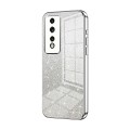 For Honor 80 GT Gradient Glitter Powder Electroplated Phone Case(Silver)
