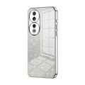 For Honor 90 Gradient Glitter Powder Electroplated Phone Case(Silver)