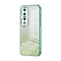 For Honor 90 Pro Gradient Glitter Powder Electroplated Phone Case(Green)