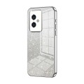 For Honor 100 Gradient Glitter Powder Electroplated Phone Case(Silver)