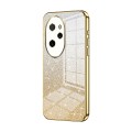 For Honor 100 Pro Gradient Glitter Powder Electroplated Phone Case(Gold)