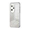 For Honor 100 Pro Gradient Glitter Powder Electroplated Phone Case(Silver)