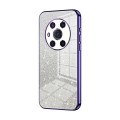 For Honor Magic3 Gradient Glitter Powder Electroplated Phone Case(Purple)