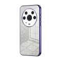 For Honor Magic3 Pro Gradient Glitter Powder Electroplated Phone Case(Purple)