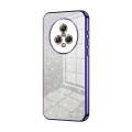 For Honor Magic5 Gradient Glitter Powder Electroplated Phone Case(Purple)
