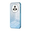 For Honor Magic5 Gradient Glitter Powder Electroplated Phone Case(Blue)