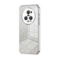 For Honor Magic5 Pro Gradient Glitter Powder Electroplated Phone Case(Silver)