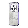 For Honor Magic5 Ultimate Gradient Glitter Powder Electroplated Phone Case(Purple)