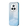 For Honor Magic5 Ultimate Gradient Glitter Powder Electroplated Phone Case(Blue)