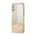 For Honor Play 3 Gradient Glitter Powder Electroplated Phone Case(Gold)