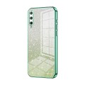 For Honor Play 3 Gradient Glitter Powder Electroplated Phone Case(Green)