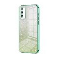 For Honor Play 4T Pro Gradient Glitter Powder Electroplated Phone Case(Green)