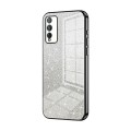 For Honor Play 4T Pro Gradient Glitter Powder Electroplated Phone Case(Black)
