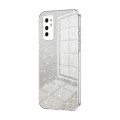 For Honor V30 Gradient Glitter Powder Electroplated Phone Case(Transparent)