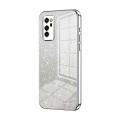 For Honor V30 Gradient Glitter Powder Electroplated Phone Case(Silver)