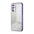 For Honor V30 Pro Gradient Glitter Powder Electroplated Phone Case(Purple)