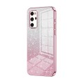 For Honor V30 Pro Gradient Glitter Powder Electroplated Phone Case(Pink)