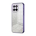 For Honor X8 5G / X6 / X6s Gradient Glitter Powder Electroplated Phone Case(Purple)