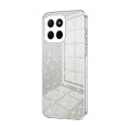 For Honor X8 5G / X6 / X6s Gradient Glitter Powder Electroplated Phone Case(Transparent)