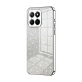 For Honor X8 5G / X6 / X6s Gradient Glitter Powder Electroplated Phone Case(Silver)