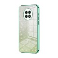 For Honor X20 Gradient Glitter Powder Electroplated Phone Case(Green)