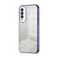 For Honor X20 SE / Huawei nova 10z Gradient Glitter Powder Electroplated Phone Case(Purple)