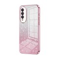 For Honor X20 SE / Huawei nova 10z Gradient Glitter Powder Electroplated Phone Case(Pink)