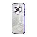 For Honor X30 / X9 5G Gradient Glitter Powder Electroplated Phone Case(Purple)