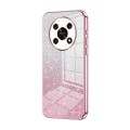 For Honor X30 / X9 5G Gradient Glitter Powder Electroplated Phone Case(Pink)
