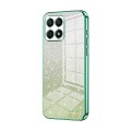 For Honor X30i Gradient Glitter Powder Electroplated Phone Case(Green)