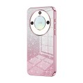 For Honor X40 5G / Magic5 Lite / X9a Gradient Glitter Powder Electroplated Phone Case(Pink)