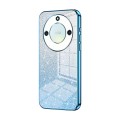 For Honor X40 5G / Magic5 Lite / X9a Gradient Glitter Powder Electroplated Phone Case(Blue)