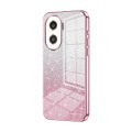 For Honor X40i / Play 7T Pro Gradient Glitter Powder Electroplated Phone Case(Pink)