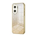 For Honor X40i / Play 7T Pro Gradient Glitter Powder Electroplated Phone Case(Gold)