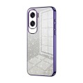 For Honor X50i / 90 Lite Gradient Glitter Powder Electroplated Phone Case(Purple)