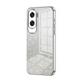 For Honor X50i / 90 Lite Gradient Glitter Powder Electroplated Phone Case(Silver)