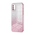 For Honor X10 Max / X30 Max Gradient Glitter Powder Electroplated Phone Case(Pink)