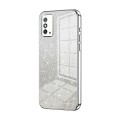 For Honor X10 Max / X30 Max Gradient Glitter Powder Electroplated Phone Case(Silver)