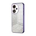 For Honor Play 50 Gradient Glitter Powder Electroplated Phone Case(Purple)